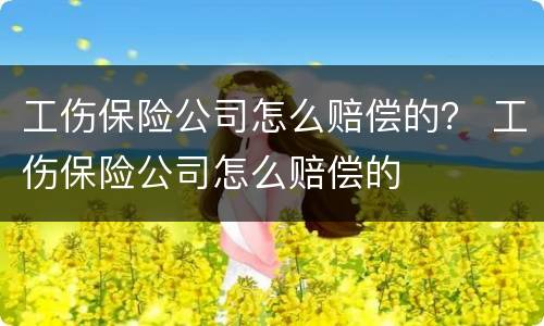 工伤保险公司怎么赔偿的？ 工伤保险公司怎么赔偿的