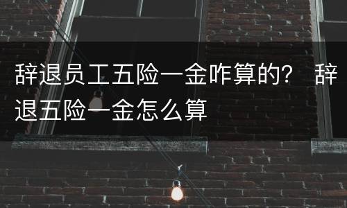辞退员工五险一金咋算的？ 辞退五险一金怎么算