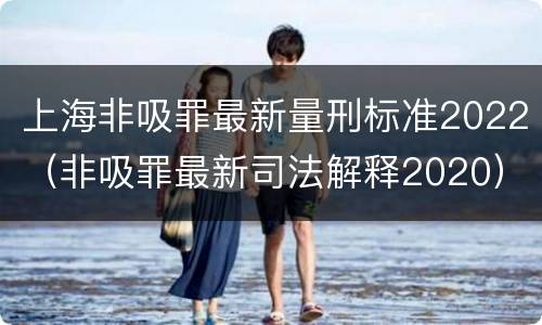 上海非吸罪最新量刑标准2022（非吸罪最新司法解释2020）
