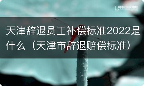 天津辞退员工补偿标准2022是什么（天津市辞退赔偿标准）