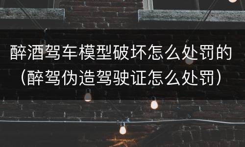 醉酒驾车模型破坏怎么处罚的（醉驾伪造驾驶证怎么处罚）