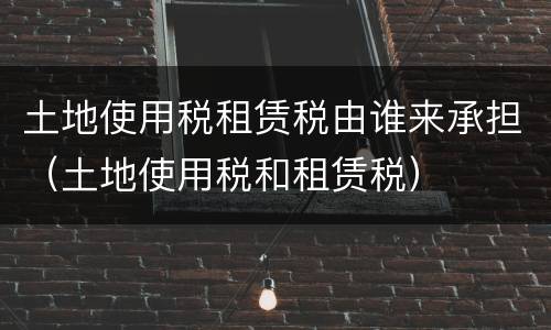 土地使用税租赁税由谁来承担（土地使用税和租赁税）