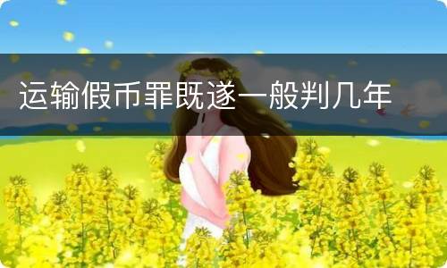 运输假币罪既遂一般判几年