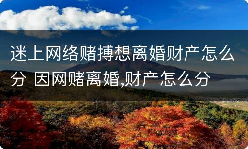 迷上网络赌搏想离婚财产怎么分 因网赌离婚,财产怎么分