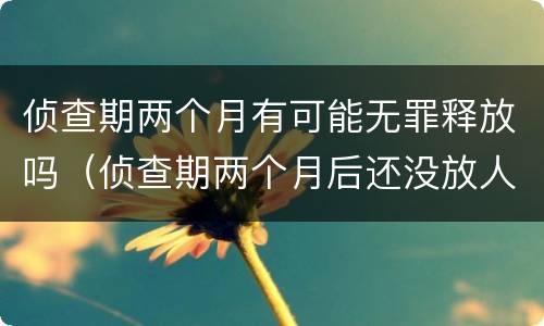 侦查期两个月有可能无罪释放吗（侦查期两个月后还没放人是不是就意味着判刑）