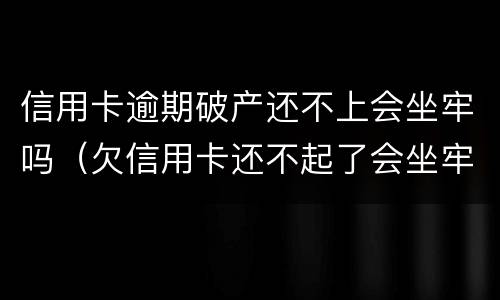 信用卡逾期破产还不上会坐牢吗（欠信用卡还不起了会坐牢吗）