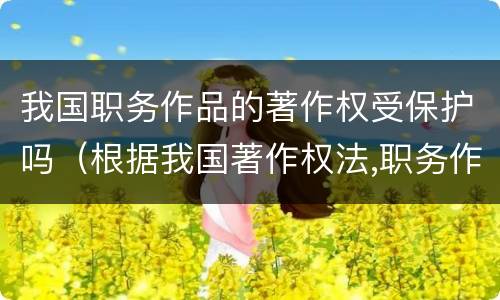 我国职务作品的著作权受保护吗（根据我国著作权法,职务作品的著作权）