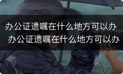 办公证遗嘱在什么地方可以办 办公证遗嘱在什么地方可以办理