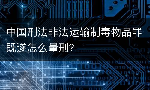 中国刑法非法运输制毒物品罪既遂怎么量刑？