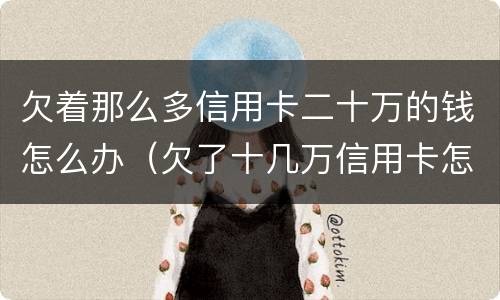 欠着那么多信用卡二十万的钱怎么办（欠了十几万信用卡怎么办）