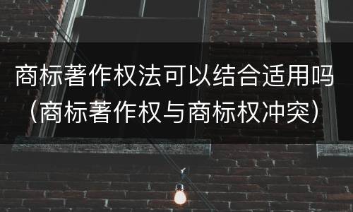 商标著作权法可以结合适用吗（商标著作权与商标权冲突）