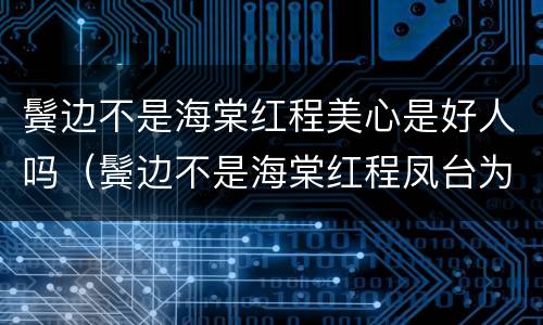 鬓边不是海棠红程美心是好人吗（鬓边不是海棠红程凤台为什么爱上）