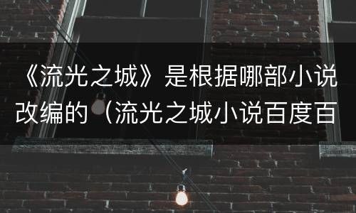 《流光之城》是根据哪部小说改编的（流光之城小说百度百科）