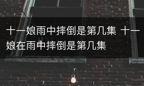 十一娘雨中摔倒是第几集 十一娘在雨中摔倒是第几集