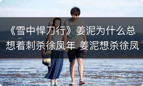 《雪中悍刀行》姜泥为什么总想着刺杀徐凤年 姜泥想杀徐凤年原因分析