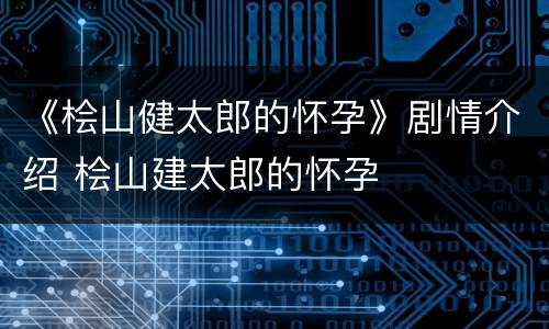 《桧山健太郎的怀孕》剧情介绍 桧山建太郎的怀孕