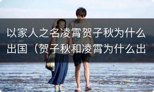 以家人之名凌霄贺子秋为什么出国（贺子秋和凌霄为什么出国）
