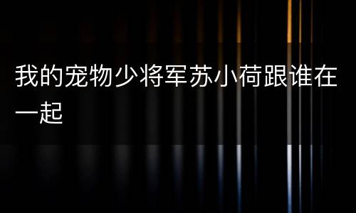 我的宠物少将军苏小荷跟谁在一起