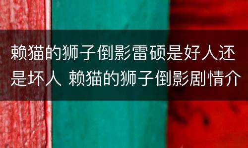 赖猫的狮子倒影雷硕是好人还是坏人 赖猫的狮子倒影剧情介绍