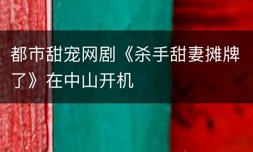 都市甜宠网剧《杀手甜妻摊牌了》在中山开机
