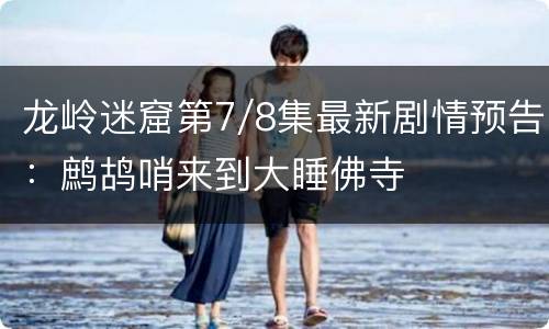 龙岭迷窟第7/8集最新剧情预告：鹧鸪哨来到大睡佛寺