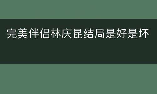 完美伴侣林庆昆结局是好是坏