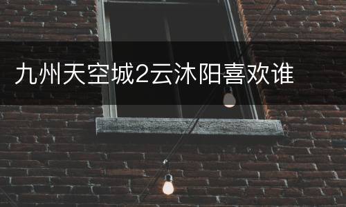 九州天空城2云沐阳喜欢谁