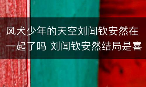 风犬少年的天空刘闻钦安然在一起了吗 刘闻钦安然结局是喜是悲