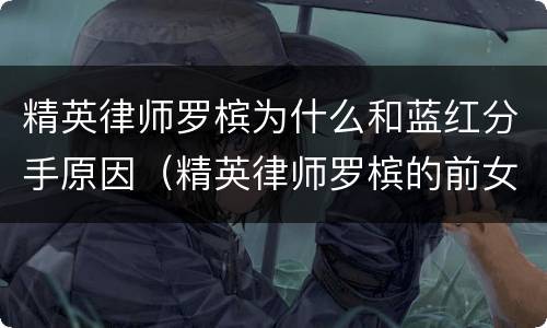 精英律师罗槟为什么和蓝红分手原因（精英律师罗槟的前女友）