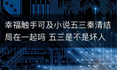 幸福触手可及小说五三秦清结局在一起吗 五三是不是坏人