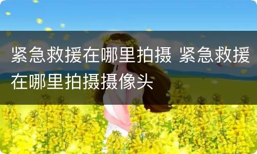 紧急救援在哪里拍摄 紧急救援在哪里拍摄摄像头
