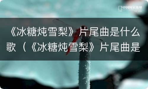 《冰糖炖雪梨》片尾曲是什么歌（《冰糖炖雪梨》片尾曲是什么歌曲）