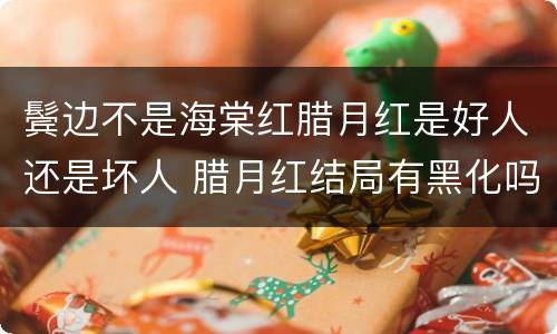 鬓边不是海棠红腊月红是好人还是坏人 腊月红结局有黑化吗
