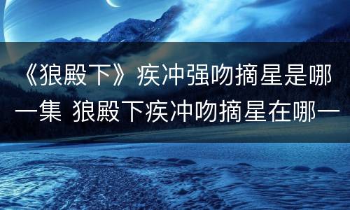 《狼殿下》疾冲强吻摘星是哪一集 狼殿下疾冲吻摘星在哪一集