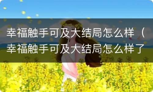 幸福触手可及大结局怎么样（幸福触手可及大结局怎么样了）