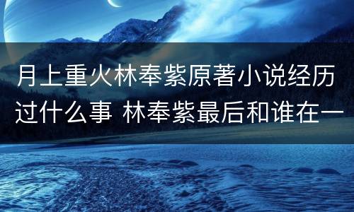 月上重火林奉紫原著小说经历过什么事 林奉紫最后和谁在一起