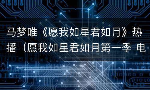 马梦唯《愿我如星君如月》热播（愿我如星君如月第一季 电视剧西瓜视频）