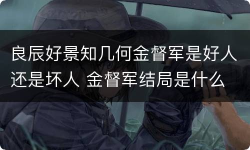 良辰好景知几何金督军是好人还是坏人 金督军结局是什么