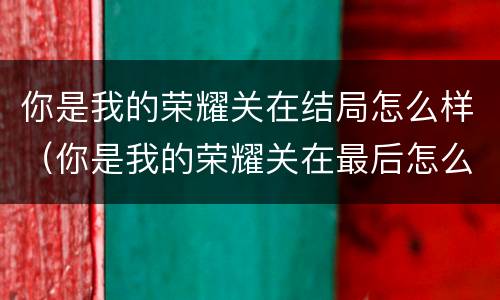 你是我的荣耀关在结局怎么样（你是我的荣耀关在最后怎么样）