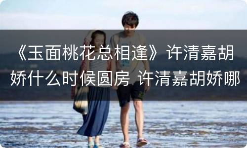 《玉面桃花总相逢》许清嘉胡娇什么时候圆房 许清嘉胡娇哪一集同房