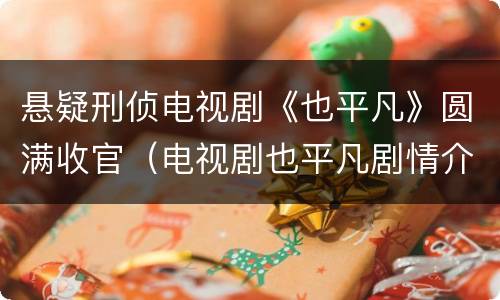 悬疑刑侦电视剧《也平凡》圆满收官（电视剧也平凡剧情介绍）