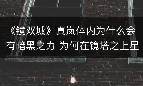 《镜双城》真岚体内为什么会有暗黑之力 为何在镜塔之上星尊王无比兴奋