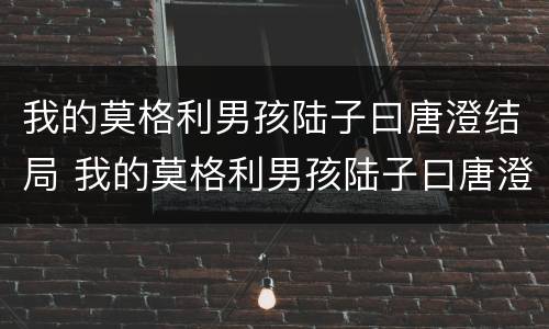 我的莫格利男孩陆子曰唐澄结局 我的莫格利男孩陆子曰唐澄复合后