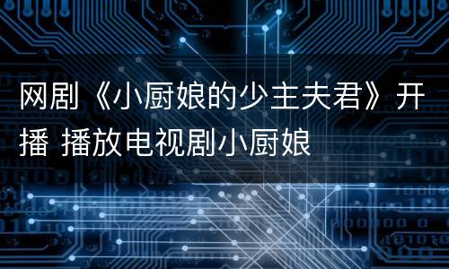 网剧《小厨娘的少主夫君》开播 播放电视剧小厨娘