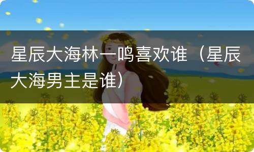 星辰大海林一鸣喜欢谁（星辰大海男主是谁）