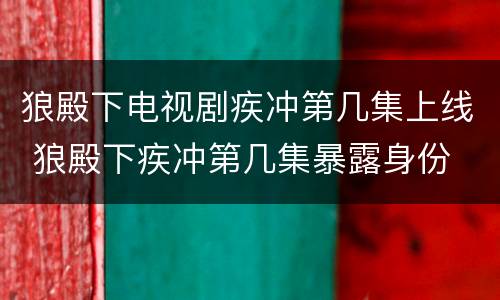 狼殿下电视剧疾冲第几集上线 狼殿下疾冲第几集暴露身份