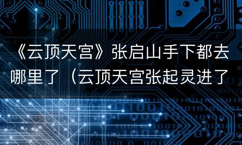 《云顶天宫》张启山手下都去哪里了（云顶天宫张起灵进了门后面怎么出来的）