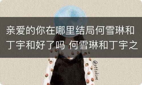 亲爱的你在哪里结局何雪琳和丁宇和好了吗 何雪琳和丁宇之间有什么矛盾