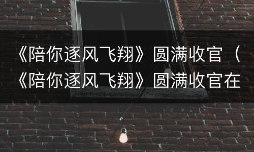 《陪你逐风飞翔》圆满收官（《陪你逐风飞翔》圆满收官在线观看）