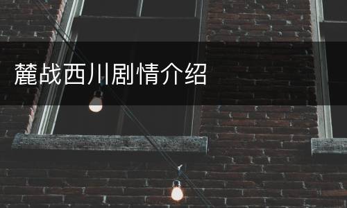 麓战西川剧情介绍